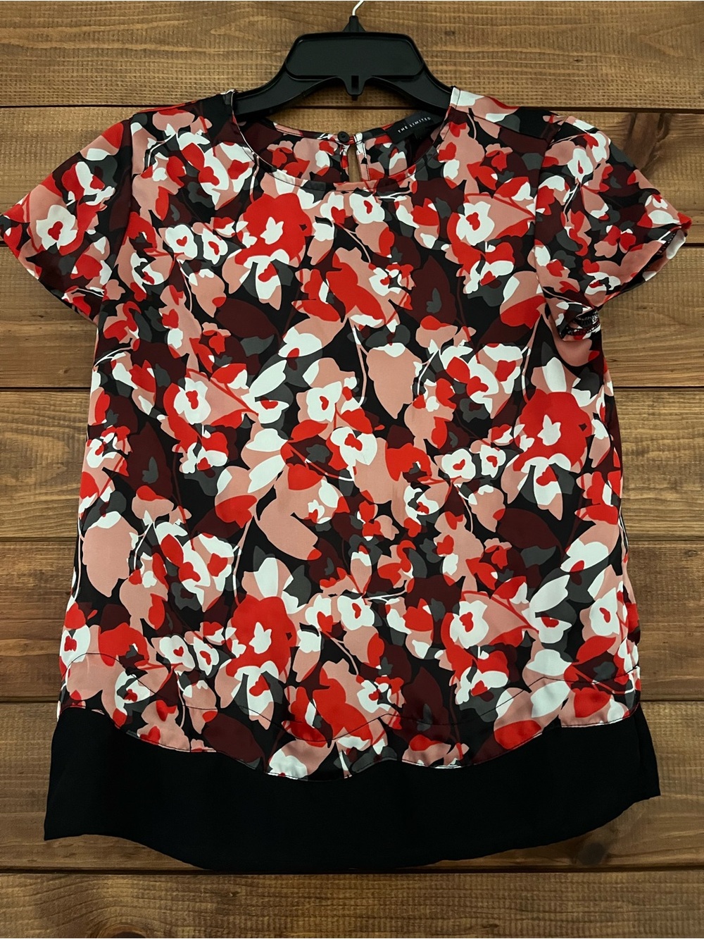 The Limited Floral Short Sleeve Blouse Size XS